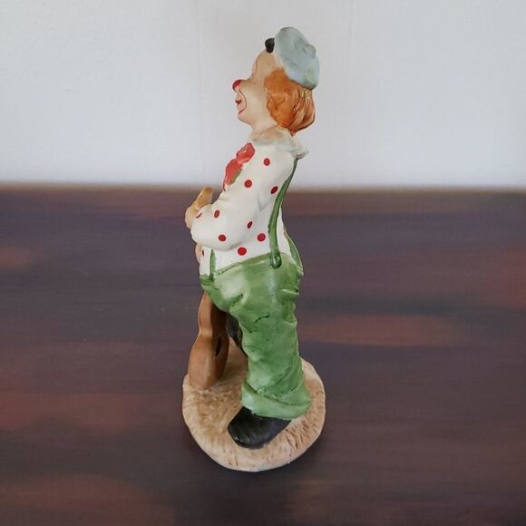 Lot of 2 Vintage Clowns Bisque Porcelain Figurines - Picture 10 of 13